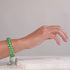 Emerald | Silver | Double Mermaid Glass Bracelet